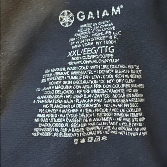 GAIAM Black Athletic Tank Top Workout Athleisure Size XXL - Picture 3 of 6